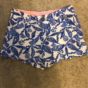 Lilly Pulitzer buttercup hem shorts